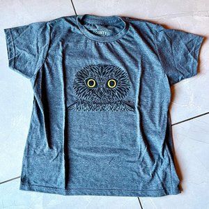 Prince Edward County T-Shirt Company 'Northern Saw Whet Owl' Boys Shirt - Medium